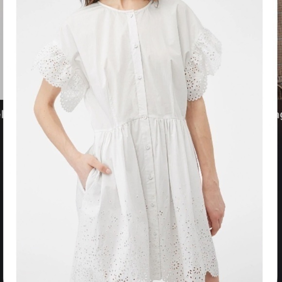 LA VIE ETIENNE EYELET DRESS